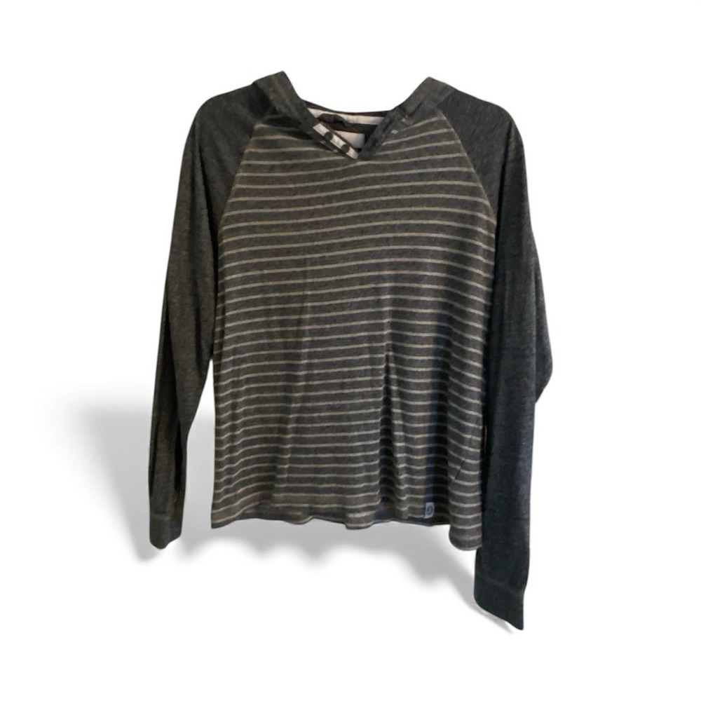 Paper Denim‎ & Cloth Men's Long Sleeve Shirt Small Blue Gray Striped